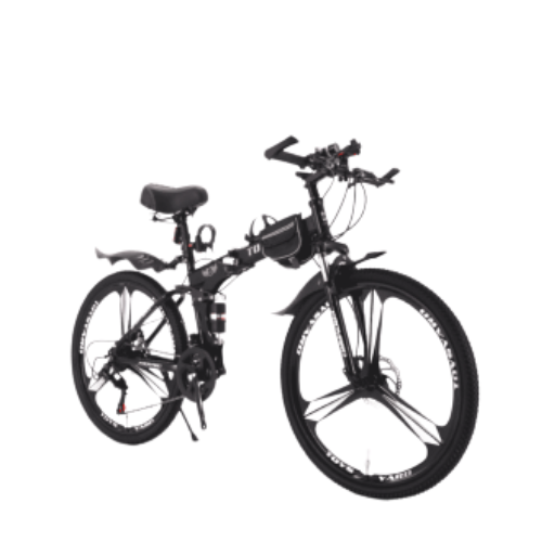 دراجة هوائية رياضية قابلة للطي أسود