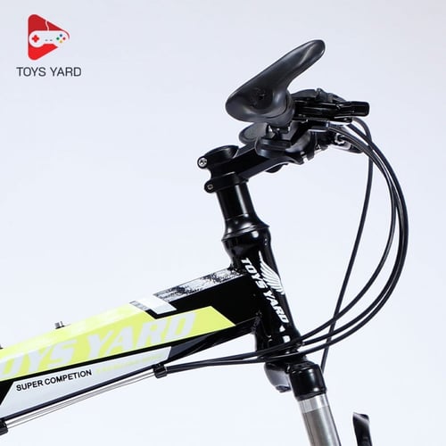 دراجة هوائية رياضية قابلة للطي أصفر بأسود