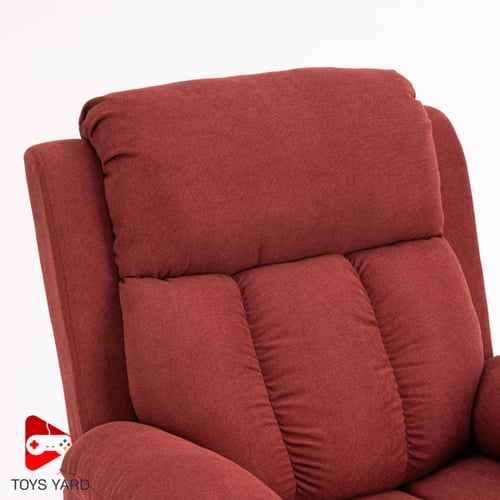 كرسي راحة مخمل ب خاصية المساج على شكل اهتزاز لون ا...