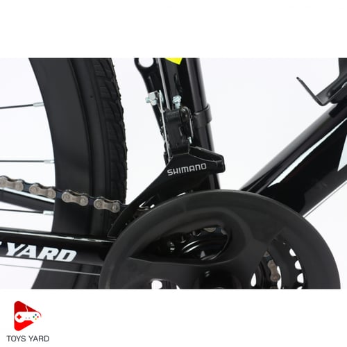 دراجة هوائية رياضية رود للطرق المستويه أصفر بأسود