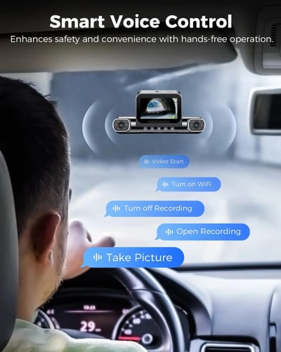 AZDOME M660 داش كام 4 قنوات مع GPS ورؤية ليلية