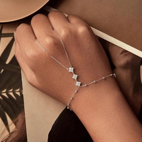 سوار نسائي ربط أنيق فضة إسترليني 925