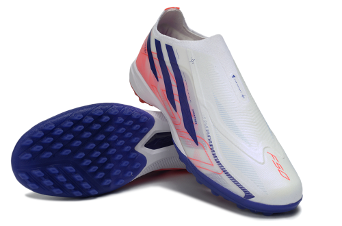 ADIDAS F50 HYPERFAST LACELESS TF WHITE/NAVY/PINK
