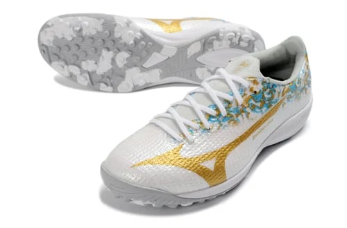 MIZUNO ALPHA TF WHITE/GOLD/BLUE
