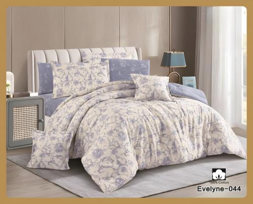 مفرش قطن نفر 4 قطع Evelyne -044