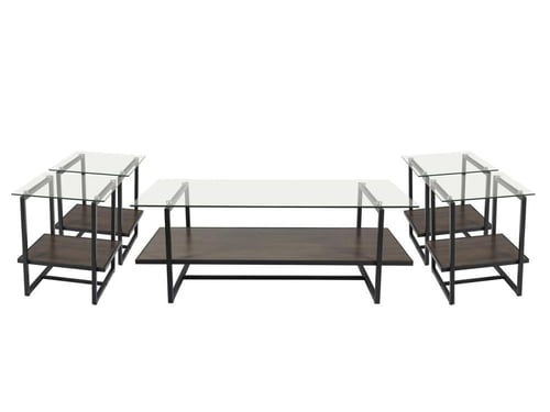 طقم شاي خشب 1+4