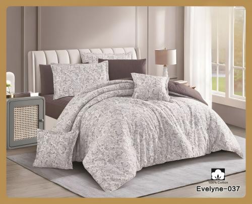 مفرش قطن نفر 4 قطع Evelyne -037