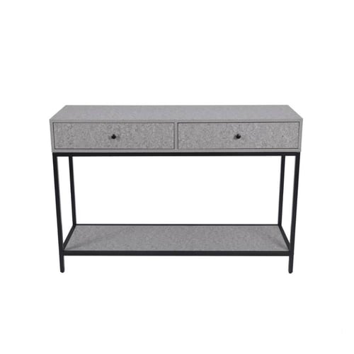 كنسول خشب مع زجاج