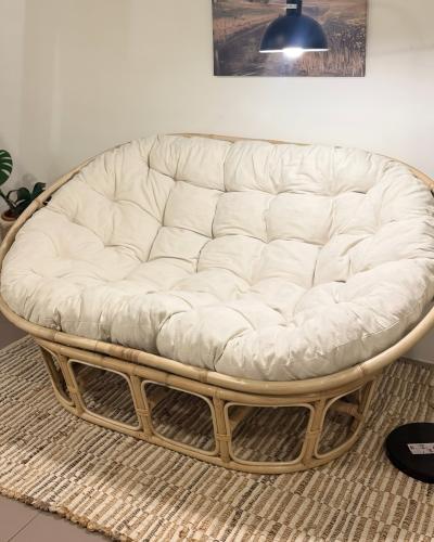 كرسي غيمة نفرين – خشب خيزران طبيعي