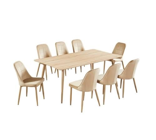 طاولة طعام 8كرسي خشب