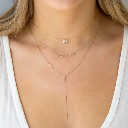 ribbed stone gold plated steel set