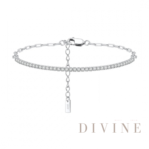 Chain tennis silver 925 bracelet