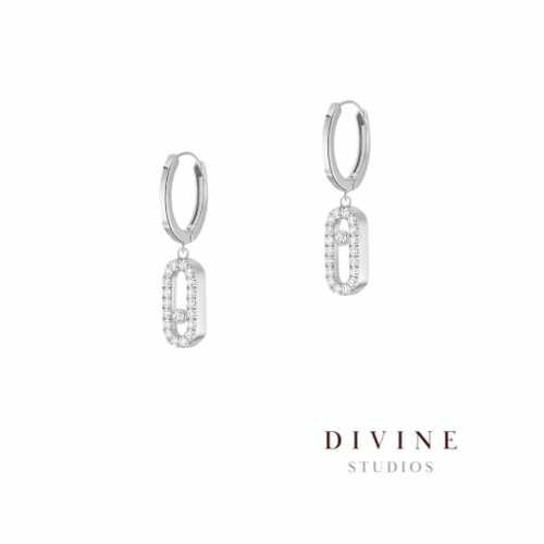 MOVE UNO Silver 925 Earrings
