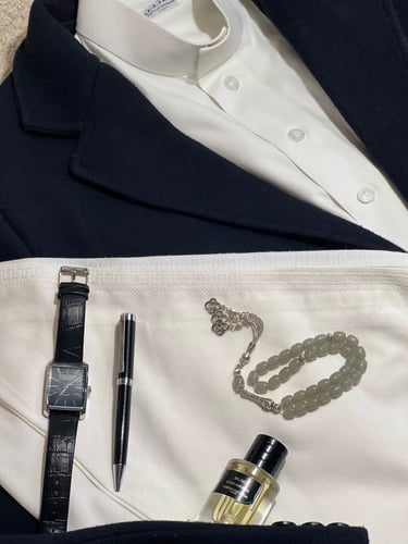 سبحة عقيق اونيكس لون رمادي