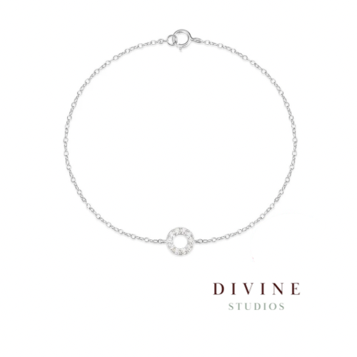 Circle silver 925 silver bracelet