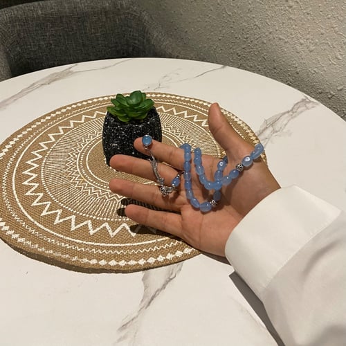 سبحة توباز سماوي