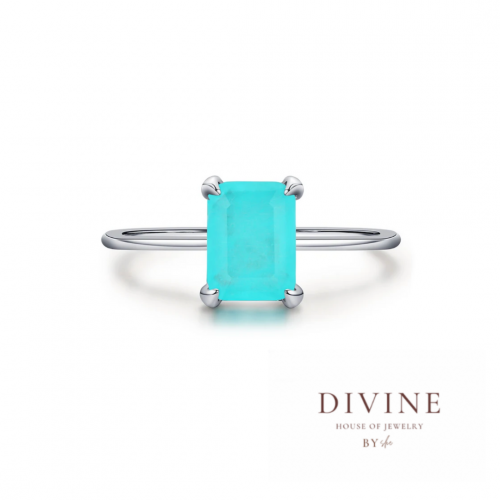 Tourmaline Ring turquoise silver 925 ring