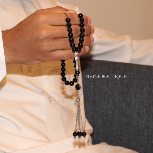 سبحة حجر العقيق أونيكس