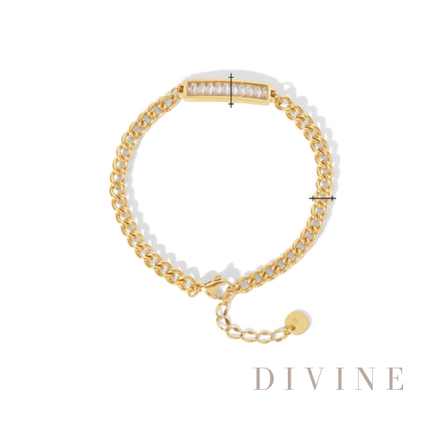 golden chain stainless steel bracelet