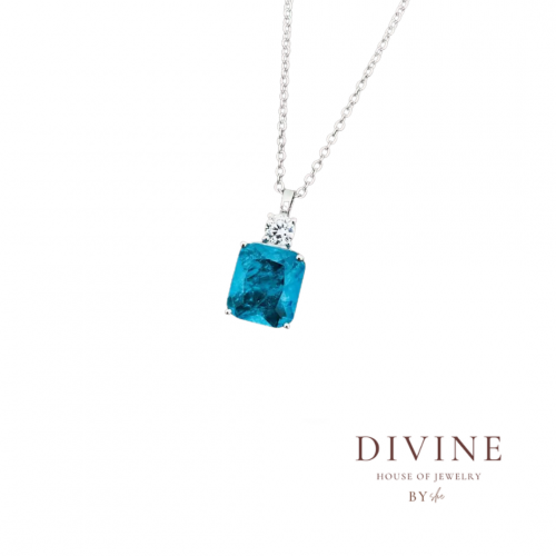 turquoise stone silver 925 necklace