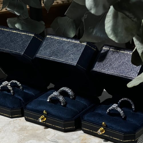 Oval Engagement silver 925 ring set