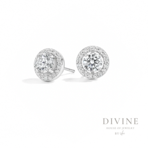 حلق مطي فضة بتصميم دائري