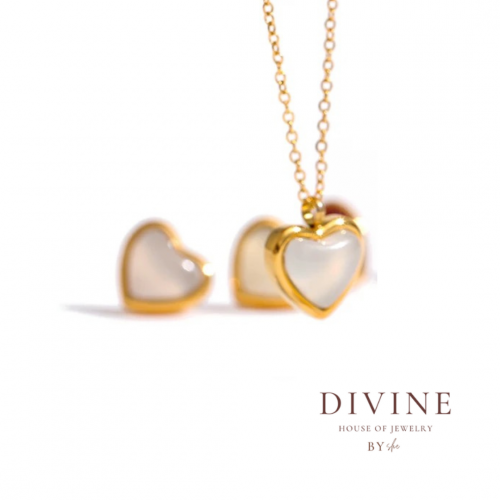 heart pendant gold plated