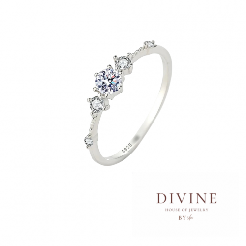 Four Prong silver 925 ring