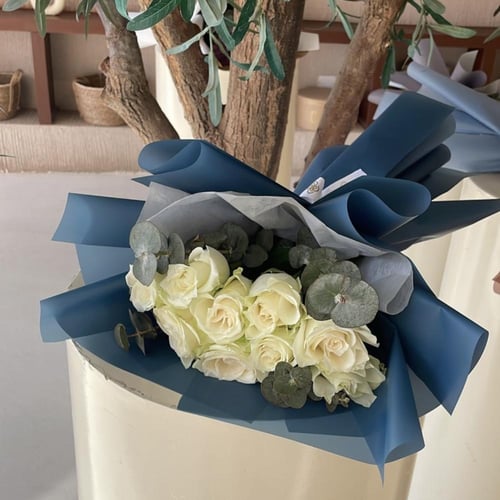 purple flower stainless steel bracelet