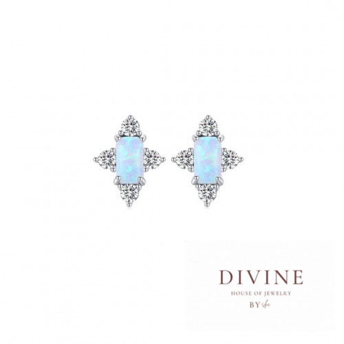 Geometric Rectangle silver925 earrings