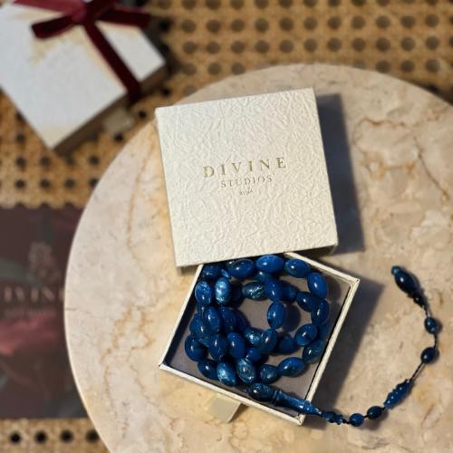 سبحة بكلايت كحلي مموج