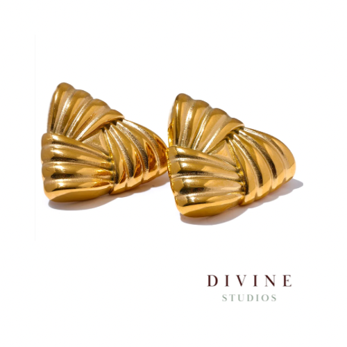 Stainless Steel Triangle Vintage earrings