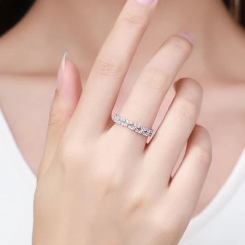 Stackable silver 925 ring