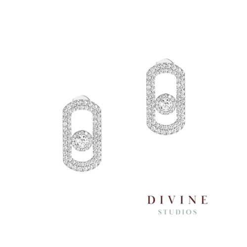 SO MOVE PAVÉ Silver 925 Earrings