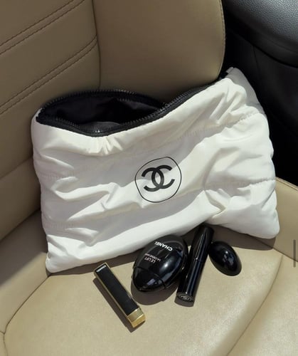 Chanel puffy creamy white bag