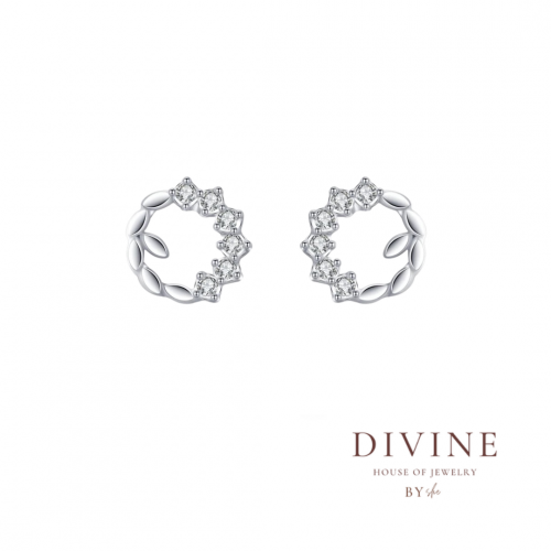 little flowers silver 925 earrings