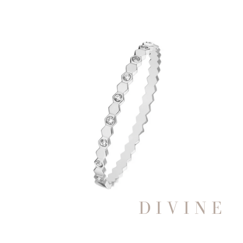 Be My Love stainless steel silver bracelet