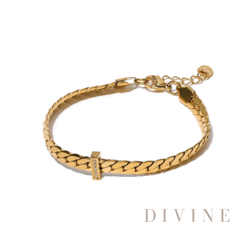 gold plated stainless steel Banglebracelet