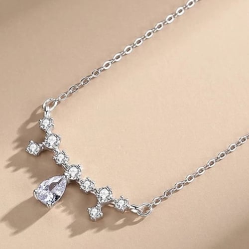Water drop silver 925 necklace