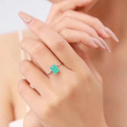 Tourmaline Ring turquoise silver 925 ring