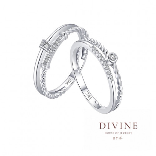 Line Classic Charm silver 925 ring