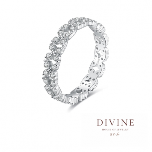 Stackable silver 925 ring