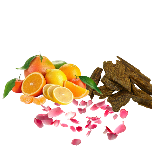 زيت خام خشب & حمضيات & ورد العطري