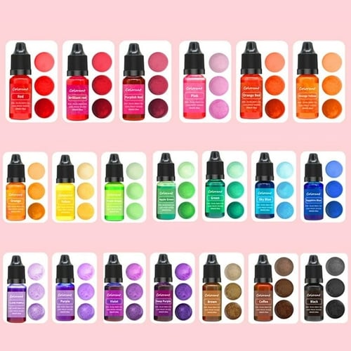 ألوان سائلة لصبغ الشموع والصابون عالي التركيز