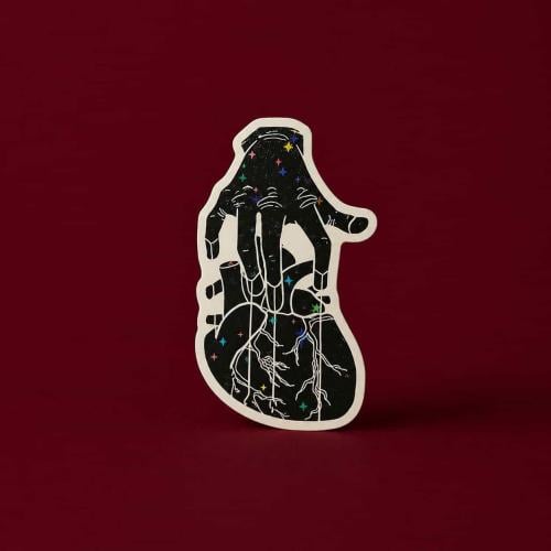 Hold the heart - Sticker