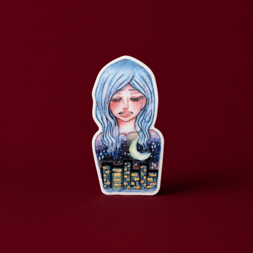 Sleeping city Sticker