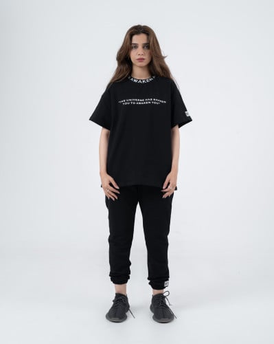 UNI-SEX THE UNIVERSE T-SHIRT - BLACK