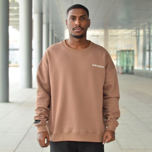 LIGHT BROWN SWEATSHIRT