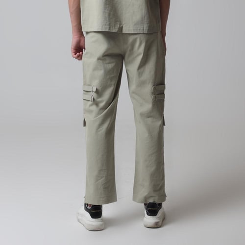 Straps Cargo Pants - Light Olive