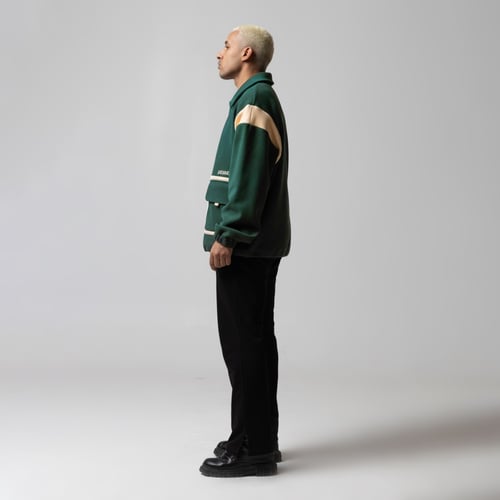 AWAKEN JACKET - GREEN & CREAM